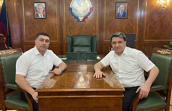 Руководитель филиала Госфонда «Защитники Отечества» в РД Идрис Курбанов встретился с и. о. главы Махачкалы Джамбулатом Салавовым