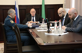 Абдулмуслим Абдулмуслимов принял участие в совещании у Дмитрия Патрушева по вопросу подготовки к прохождению паводка и пожароопасного периода
