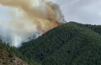 В Левашинском районе увеличено количество бригад для тушения пожара