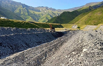 В отдаленном районе Дагестана проводятся берегоукрепительные работы для защиты сёл от паводков