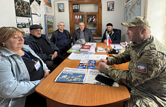 РРГ «Рутульские новости» провела встречу с представителями фонда «Защитники Отечества» и Ассоциации ветеранов СВО и ДРОО «Память гор» по Рутульскому району