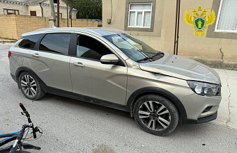 Маленький велосипедист пострадал в Дагестане в результате наезда автомобиля