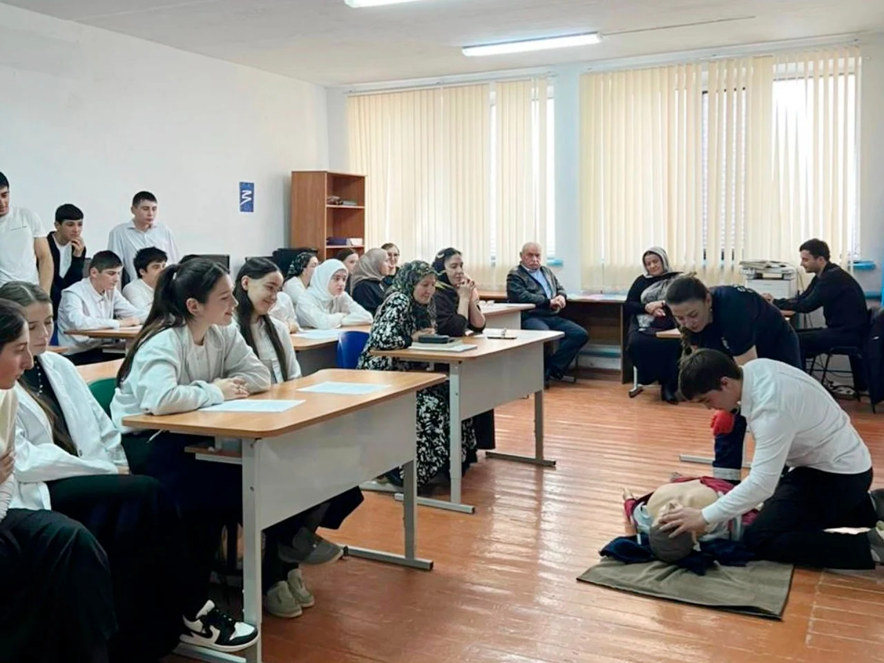 В Кайтагском районе прошли учения по оказанию первой медицинской помощи