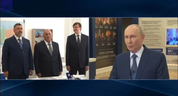 С участием Владимира Путина открыли новую школу в Дагестане