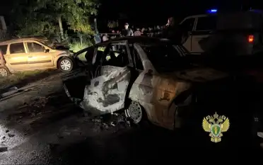 В Хасавюртовском районе после ДТП загорелась легковушка: погибли три человека
