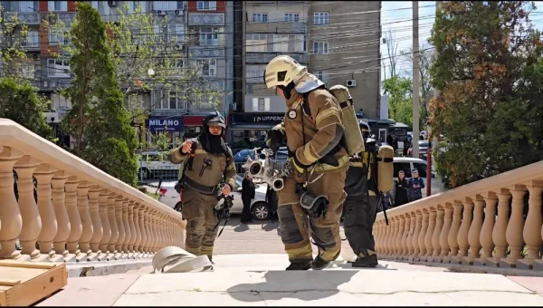 Росгвардия и МЧС отработали действия при пожаре в Дагестане