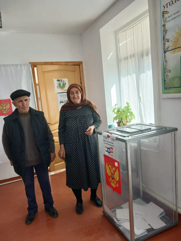 Члены семей участников СВО проголосовали на парламентских выборах в Кайтагском районе