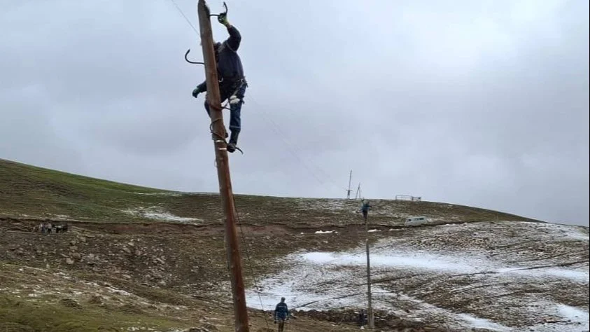 В Лакском районе восстановлено электроснабжение после оползня