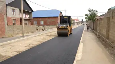 В пригородном поселке Махачкалы ремонтируют более 600 метров одной из центральных улиц