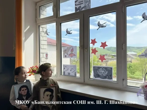 Всероссийскую акцию «Окна Победы» поддержали в школах Каякентского района