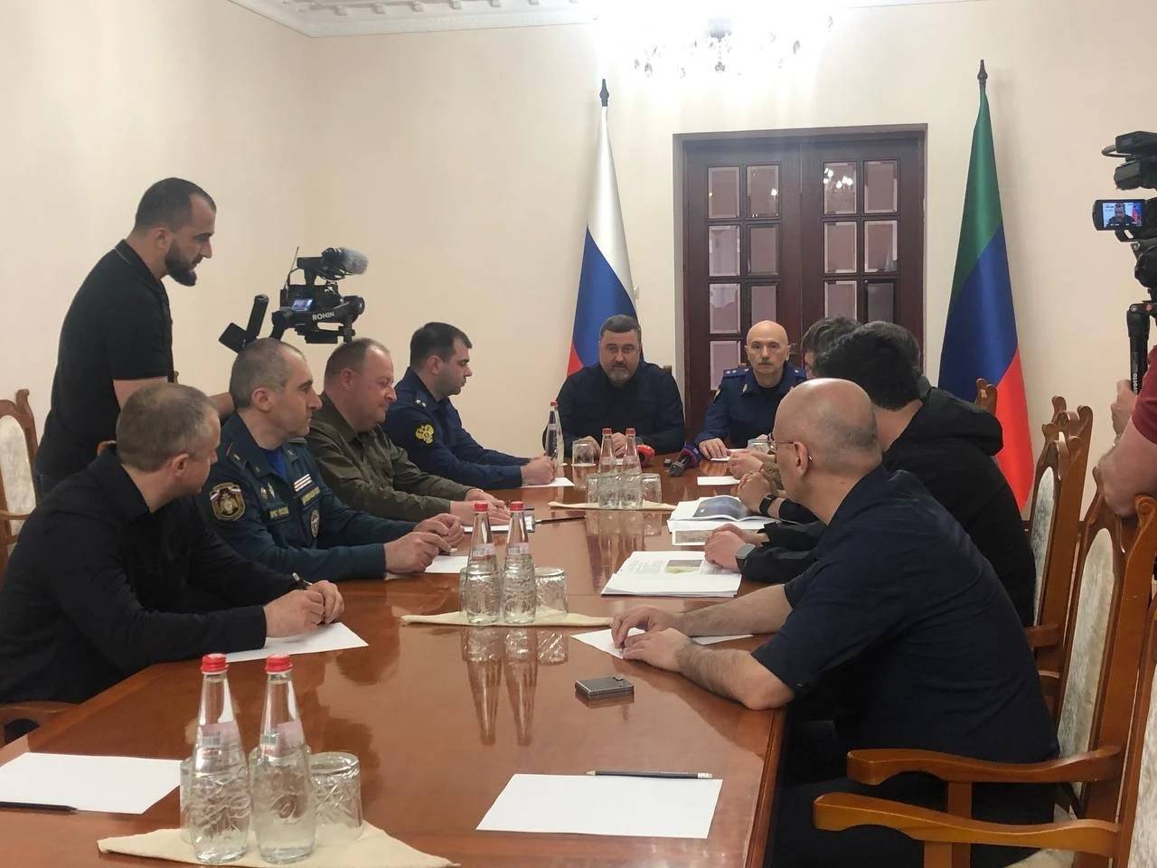 Федор Щукин и Сергей Бажутов провели заседание правкомиссии по ликвидации последствий паводков