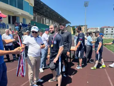 Команда УФНС Дагестана победила на турнире по футболу среди государственных и муниципальных служащих