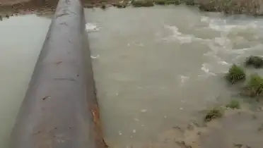 В Избербаше снова зафиксирован прорыв на магистральном водоводе «Каспийск – Избербаш»
