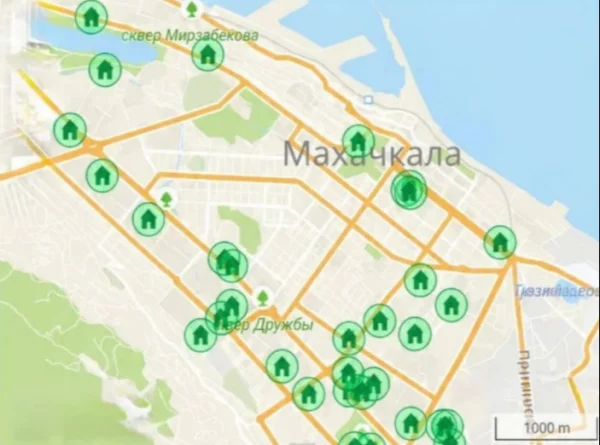 Жители Махачкалы могут ознакомиться с интерактивной картой капитально ремонтируемых домов