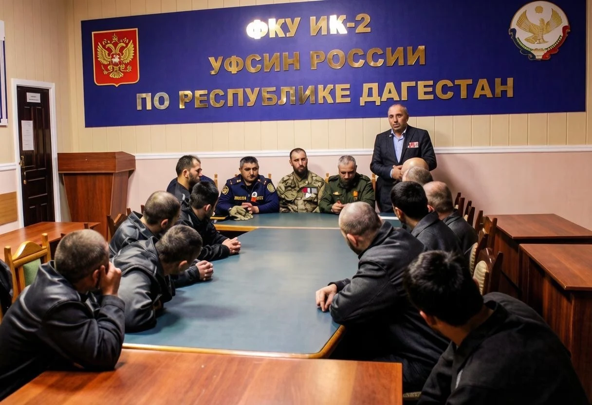 В исправительной колонии в Дагестане прошли «уроки мужества» с участием ветеранов Афганистана и СВО