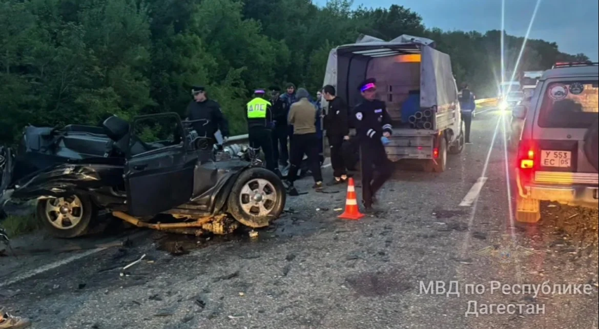 Три человека погибли в лобовом столкновении с грузовиком в Кизлярском районе