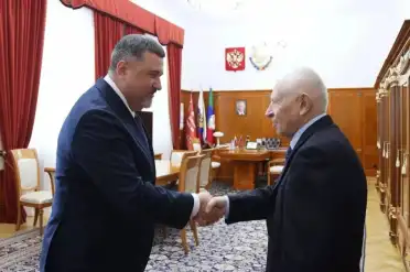 Федор Щукин поздравил с днем рождения первого президента Дагестана Муху Алиева