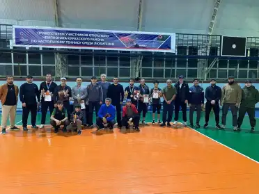 В Курахском районе определились победители открытого чемпионата по настольному теннису среди мужчин