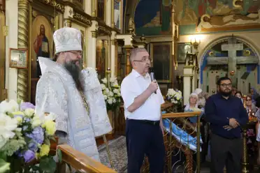 Юрий Левицкий принял участие в торжествах, приуроченных к 120-летию Свято-Успенского кафедрального собора Махачкалы
