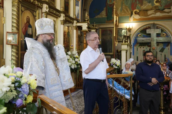 Юрий Левицкий принял участие в торжествах, приуроченных к 120-летию Свято-Успенского кафедрального собора Махачкалы