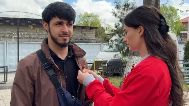 Акция «Георгиевская ленточка» проходит в Кизляре