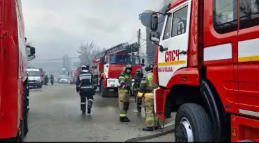 В Бабаюртовском районе МЧС потушило крупное возгорание сухой растительности