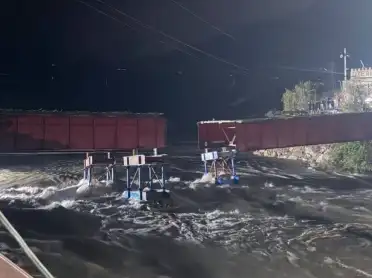 В Дагестане повторно смыло ключевой мост, ведущий в горные районы