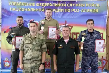 Сборная Росгвардии Дагестана завоевала серебро на чемпионате Северо-Кавказского округа по самбо
