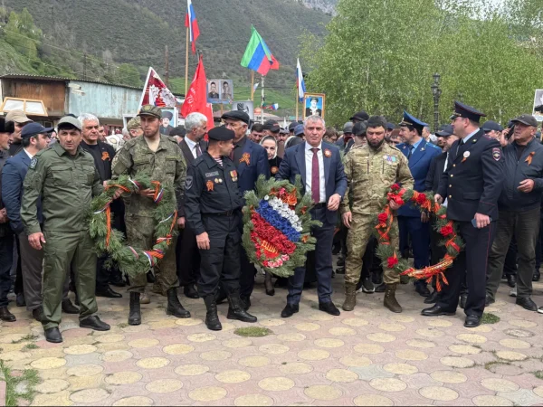 В Тляратинском районе прошел парад в честь 81-й годовщины Великой Победы