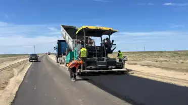 Дорога к Аграханскому заливу в Дагестане готова на треть
