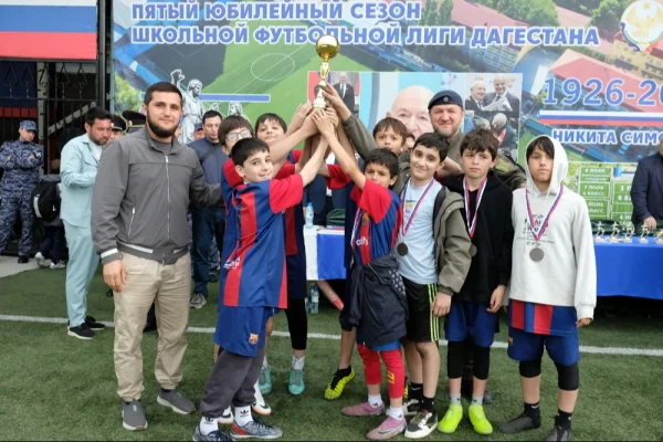 В Дагестане состоялся футбольный чемпионат для профильных классов Росгвардии
