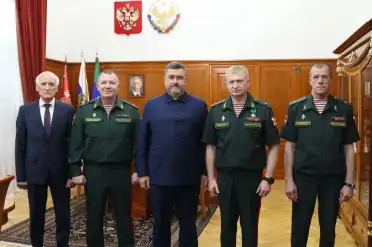Фёдор Щукин встретился с представителями командования Росгвардии на Северном Кавказе