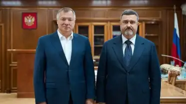 Марат Хуснуллин провел рабочую встречу с врио Главы Дагестана Фёдором Щукиным