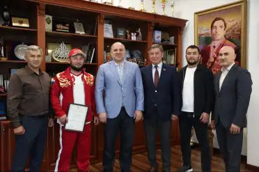 Сажид Сажидов встретился с участниками Всемирных игр кочевников из Ногайского района