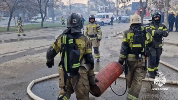 В Шамильском районе пожарные потушили пожар в двухэтажном частном доме