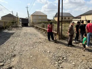В селе Нижний Джалган обновляют улицу имени Героя России Хантемира Султанова