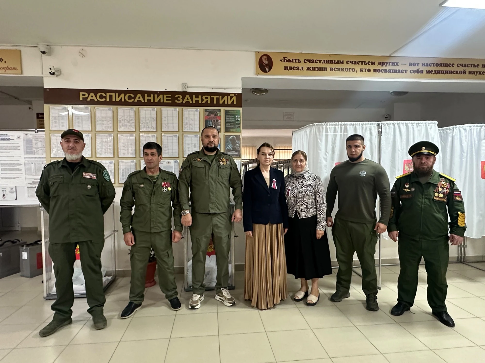 Участники СВО проголосовали на выборах в Буйнакске