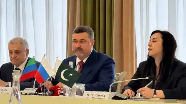 Федор Щукин проводит встречу с послом Пакистана в РФ Фейсалом Ниазом Тирмизи
