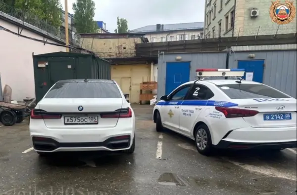 В Дагестане задержан автомобиль BMW, разыскиваемый по линии Интерпола за кражу