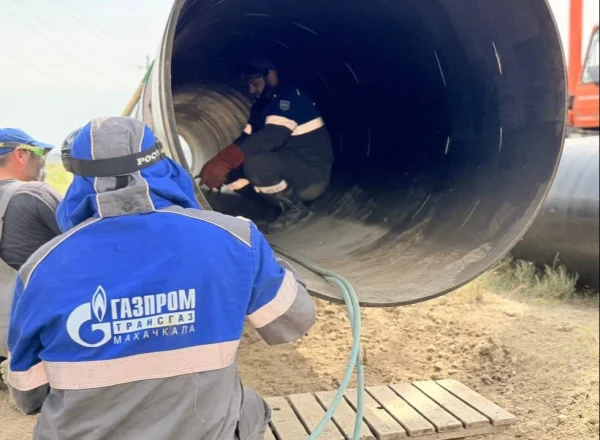 Ремонт на газопроводе «Моздок – Казимагомед» в Кизилюртовским районе полностью завершен