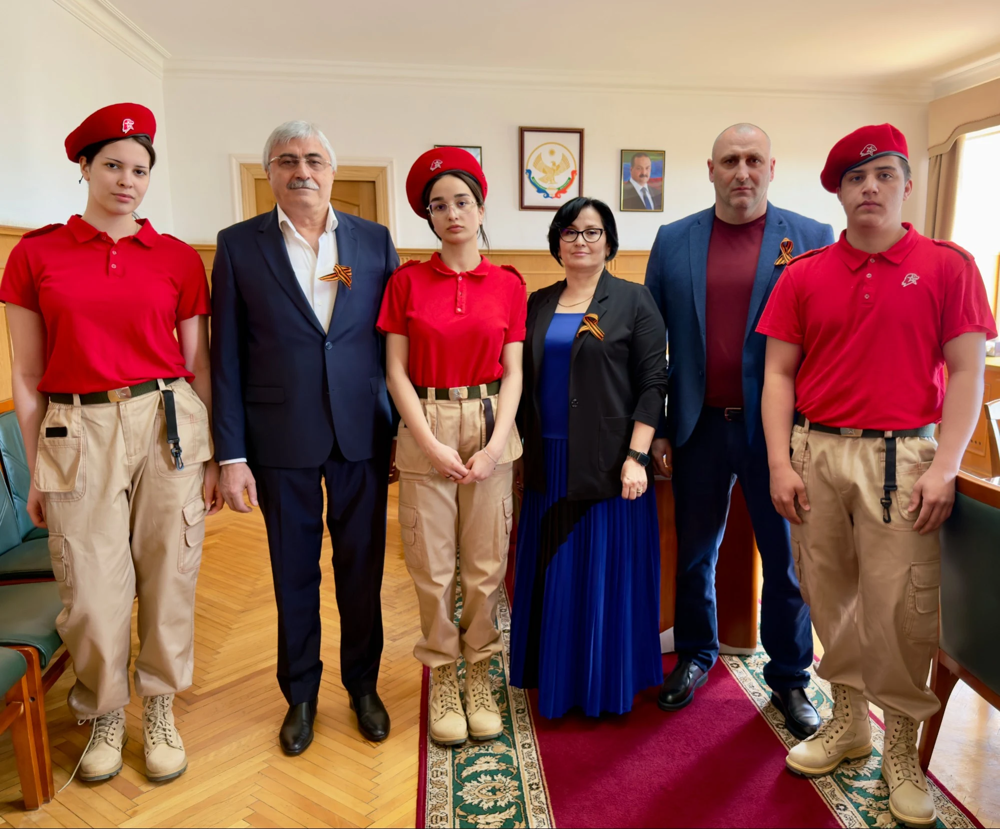 В Новолакском районе стартовала патриотическая акция «Георгиевская ленточка»