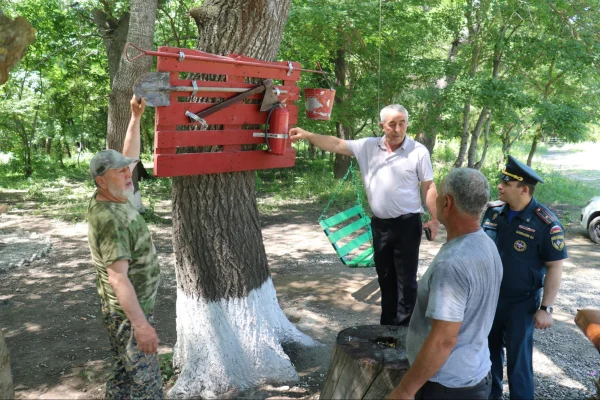 Межведомственная проверка готовности к пожароопасному периоду проходит в Кизилюртовском лесничестве