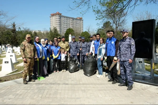 Росгвардейцы Дагестана присоединились к международному субботнику в честь Дня Победы