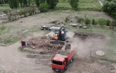 В Дагестане начался снос подтопленных в результате паводков домов