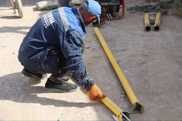 В центре Махачкалы устраняют утечку газа