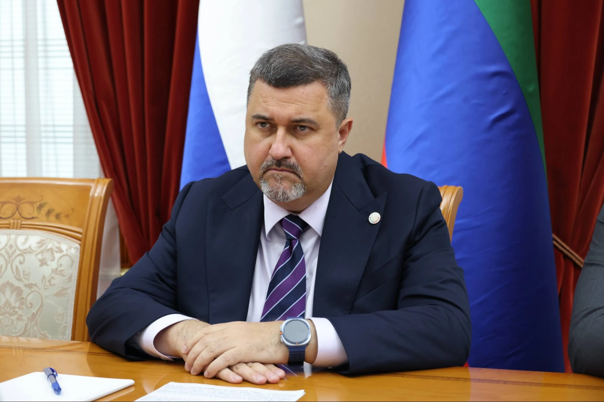 Фёдор Щукин поздравил сотрудников и ветеранов Дагестанской таможни с Днем таможенника