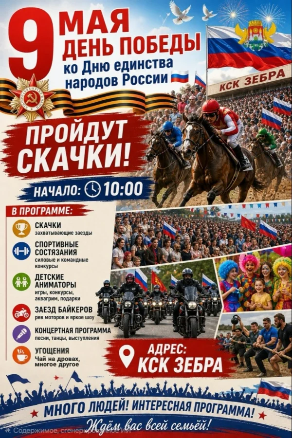 В Махачкале пройдут конные скачки и спортивный фестиваль в честь Дня Победы