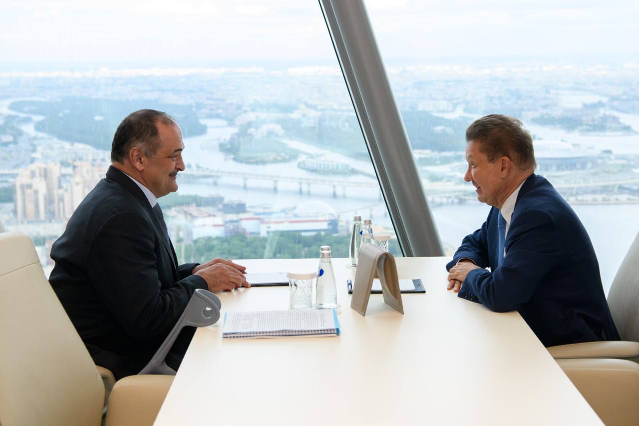 Сергей Меликов и Алексей Миллер обсудили вопросы газификации Дагестана
