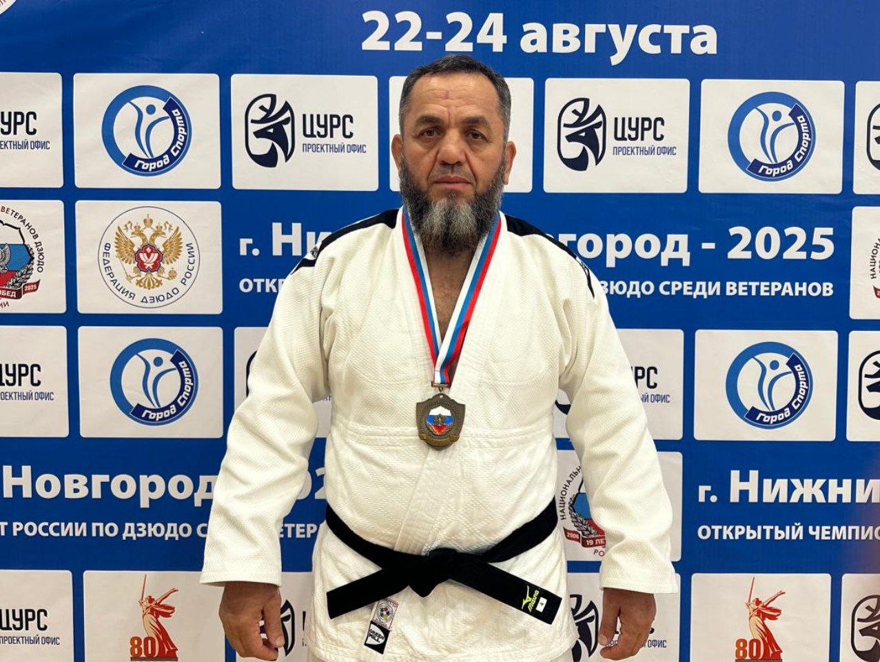Дагестанский борец-ветеран снова победил на Чемпионате России по дзюдо