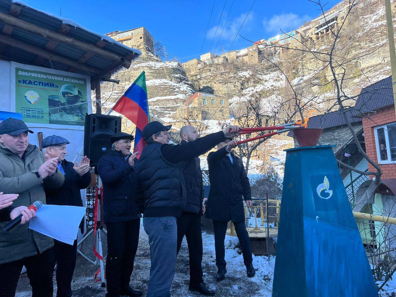 В Дагестанском селе Харбук запустили газификацию